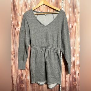 Gray Cozy Fleece Sweater Dress Size Small Express Eleven